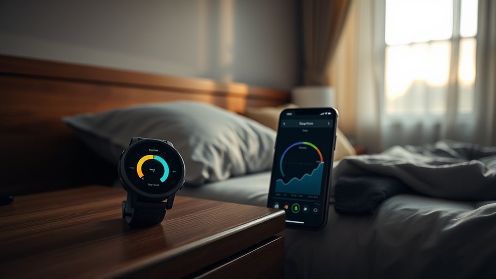 Garmin Connect sleep tracking screen showing a nightly sleep score assessment