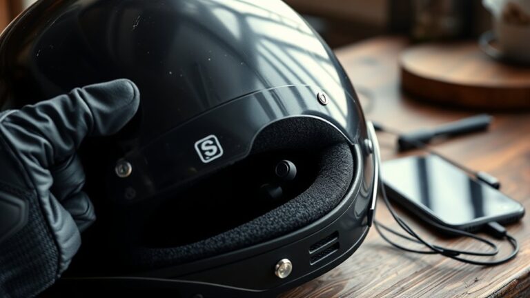 crash helmet earbud guide