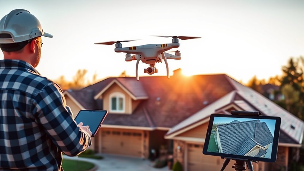 drone based roof measurement techniques