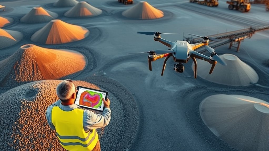 drone based volume measurement system