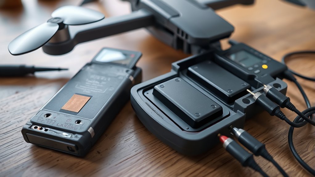 drone battery charging issues