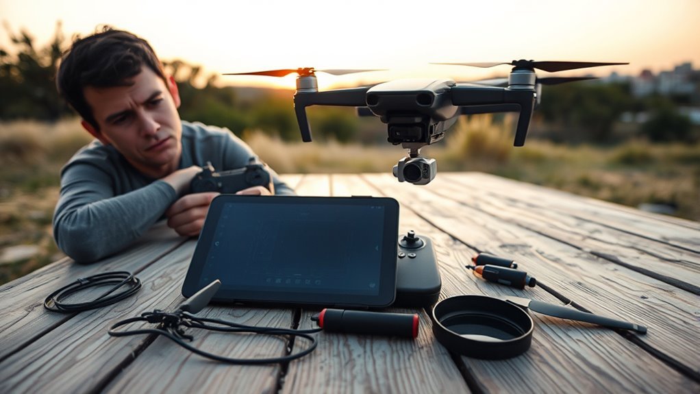 drone camera black screen issues
