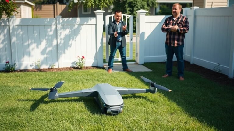drone crash property issues