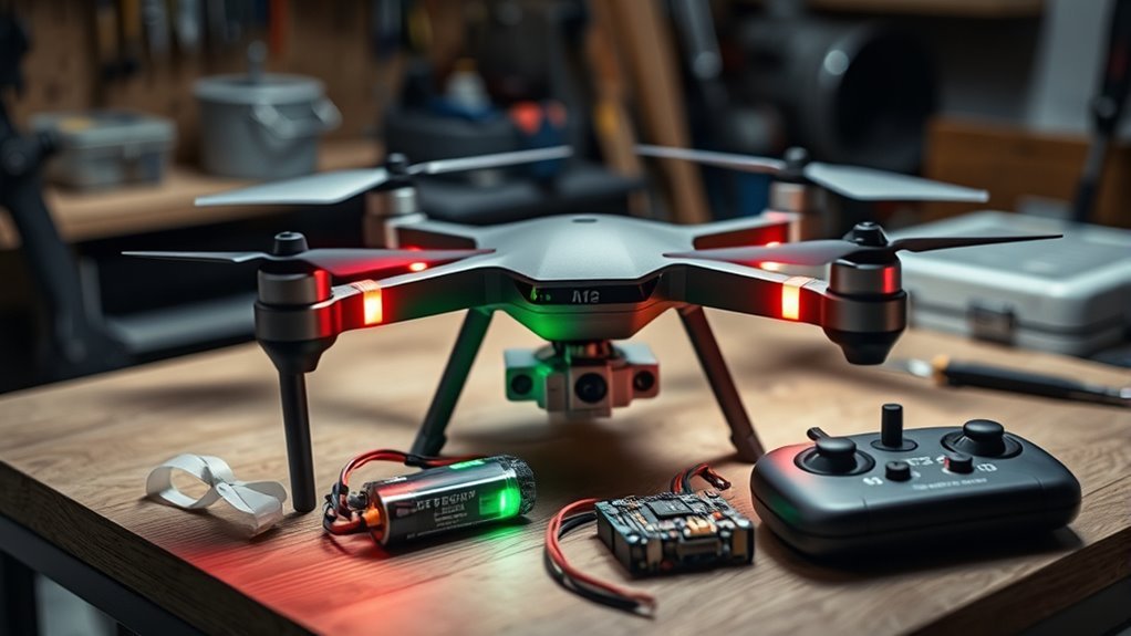 drone diagnostic beep codes