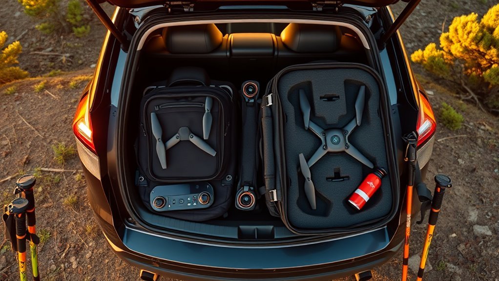 drone packing and transport