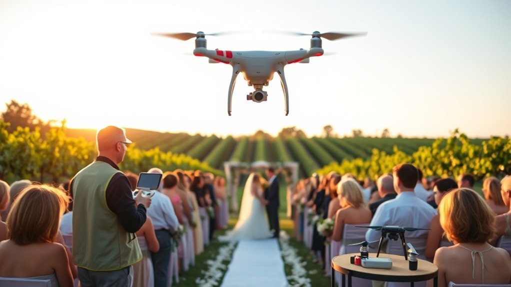 drone wedding filming guide
