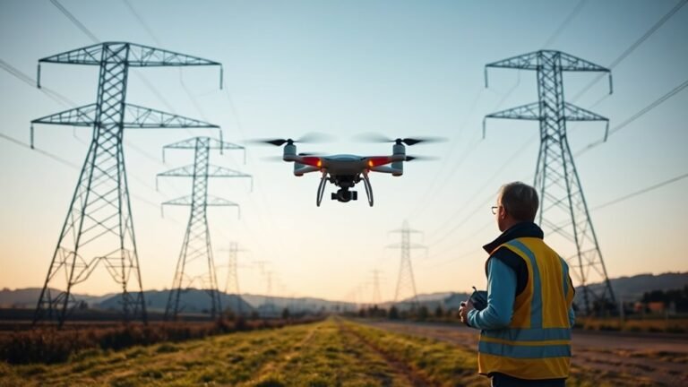 drones power lines safety