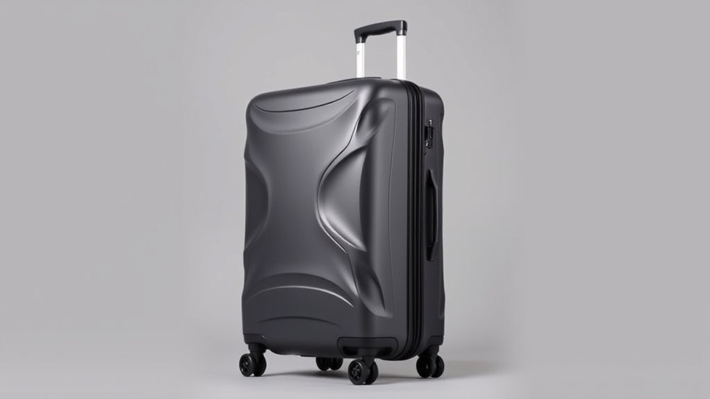 expandable lightweight durable suitcase