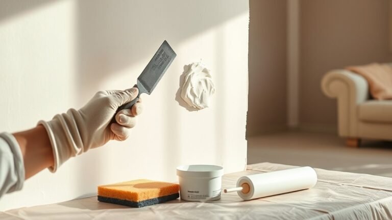 fixing minor drywall dents