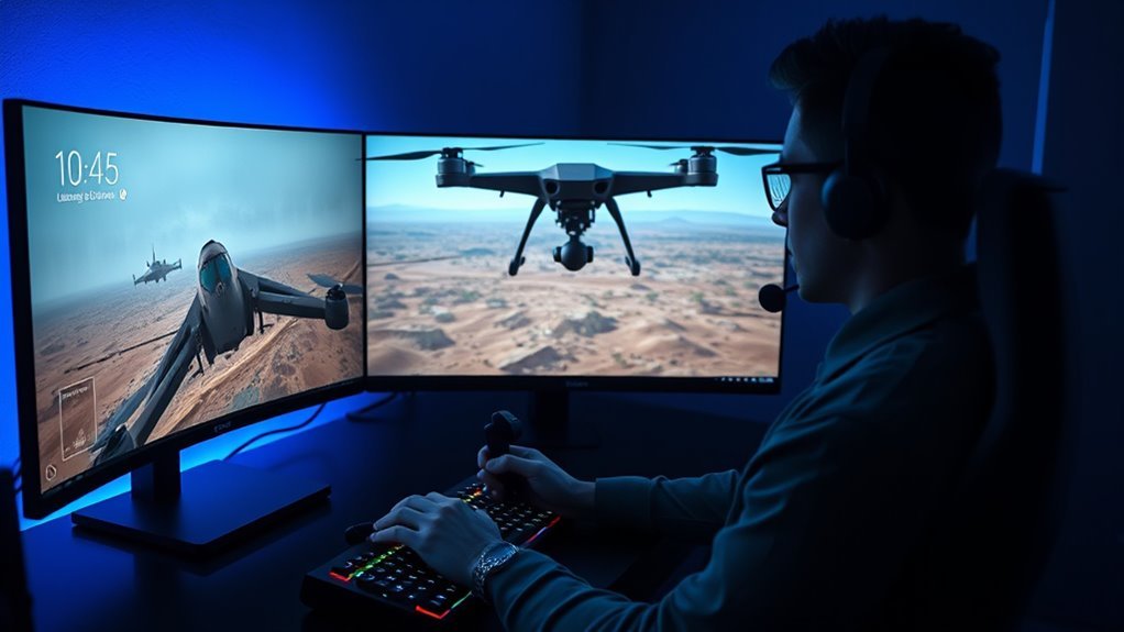 free realistic drone game