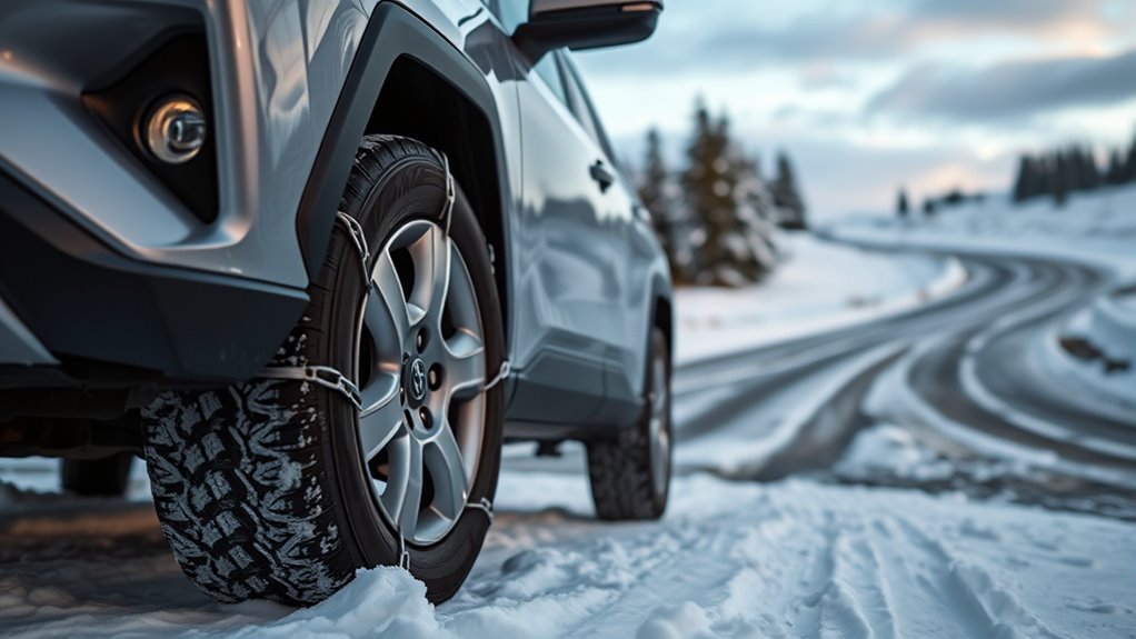 front wheels need chains