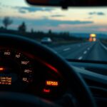 fuel warning drive cautiously