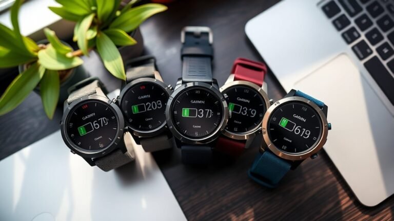 garmin watch battery life comparison