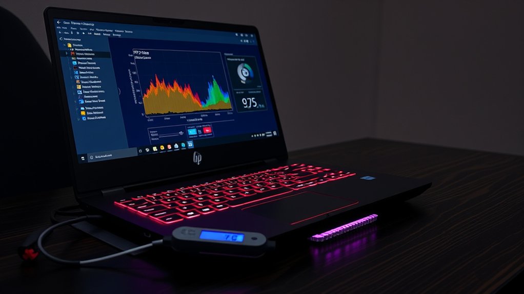 hp omen i9 temperature average