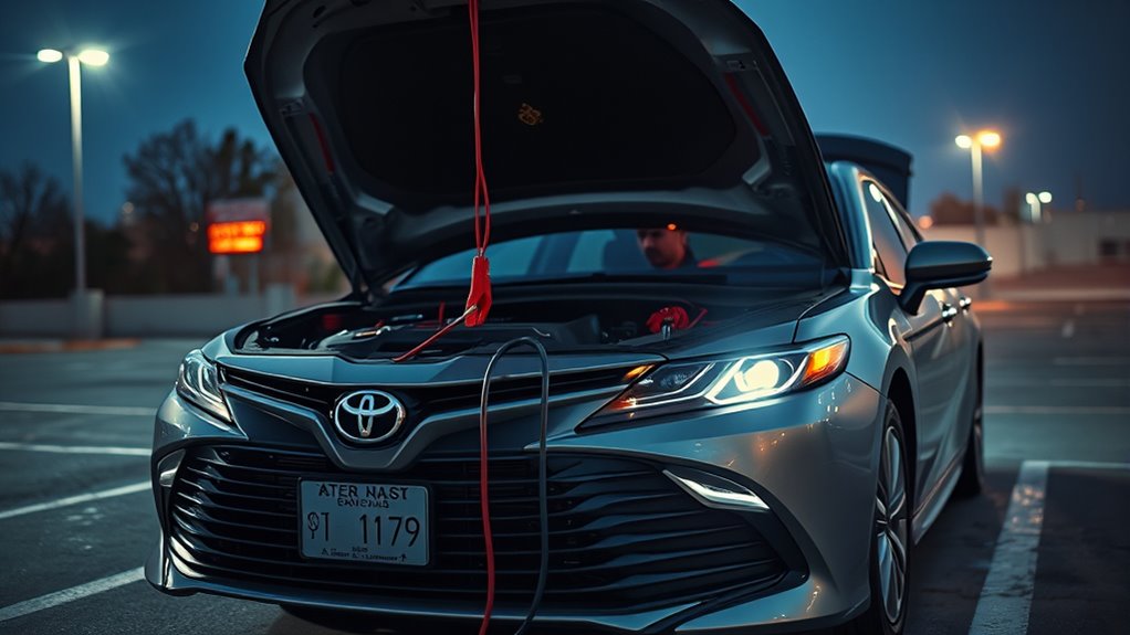 jump starting a camry battery
