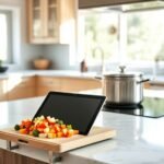 kitchen recipe viewing device