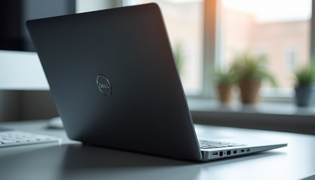 Laptop on a desk with visible cooling vents and warm airflow area