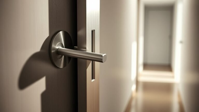 long pinch door mechanism