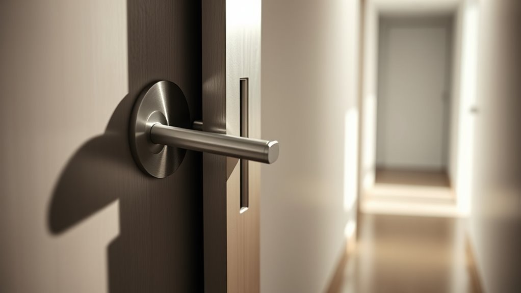 long pinch door mechanism