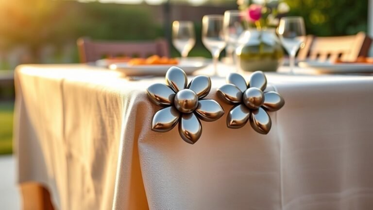magnetic flower shaped tablecloth