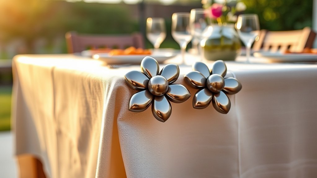 magnetic flower shaped tablecloth