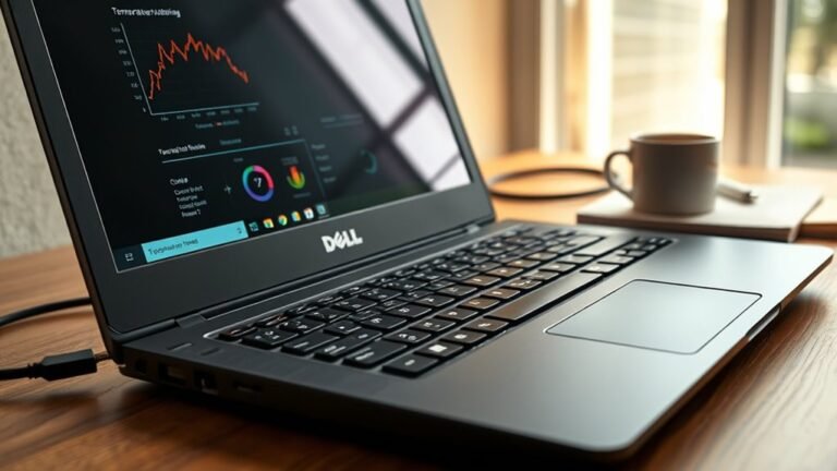 monitor dell laptop temperature