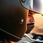 motorcycle half helmet earbuds