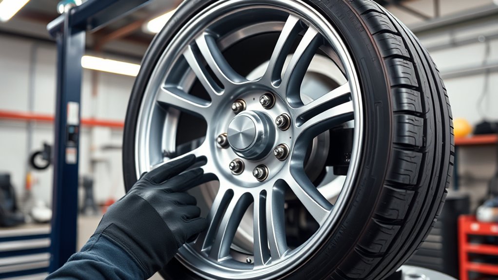 off car wheel balancing process