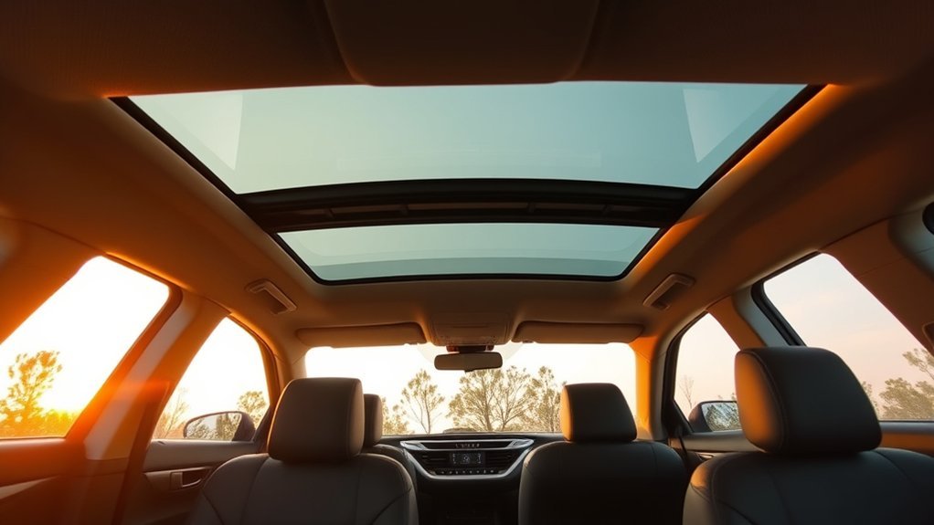 panoramic roof enhances openness
