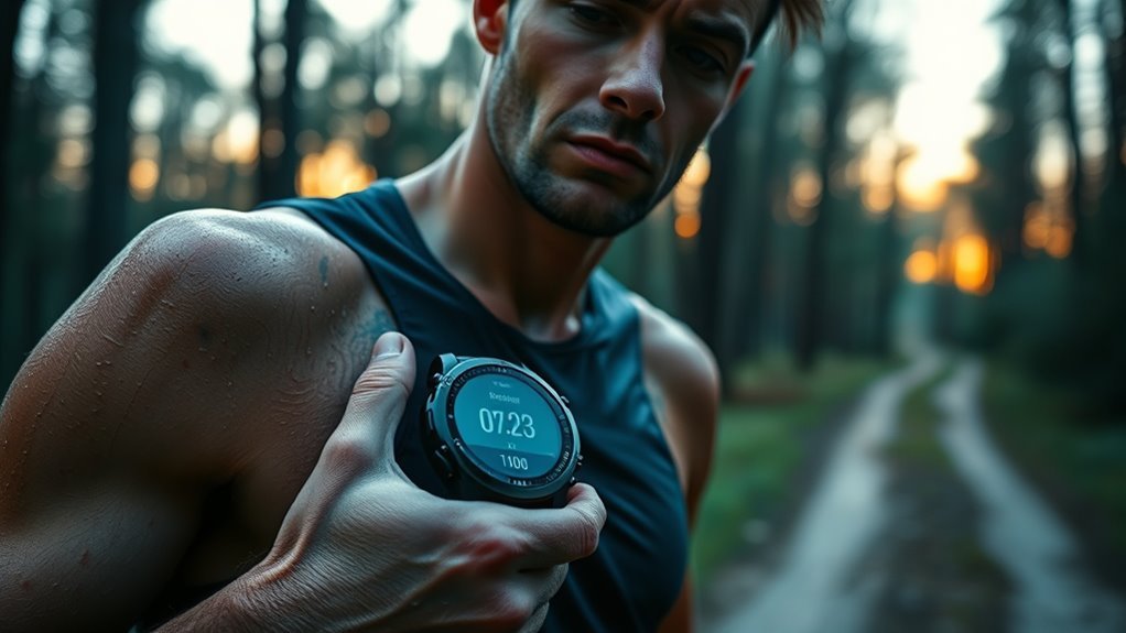 Garmin watch showing a personalized Recovery Time estimate after a workout