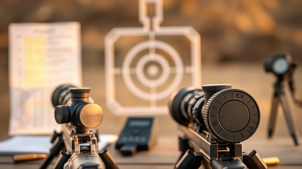 precision adjustments moa vs mils