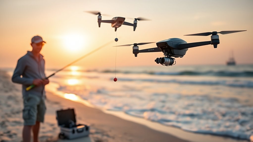 precision aerial fishing technique
