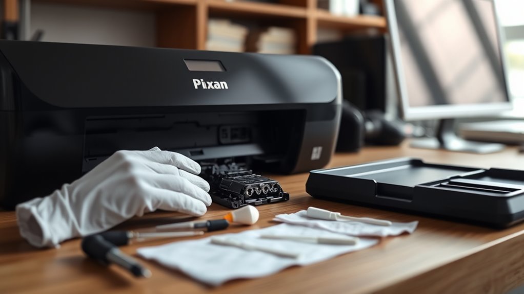 prepare for print head installation