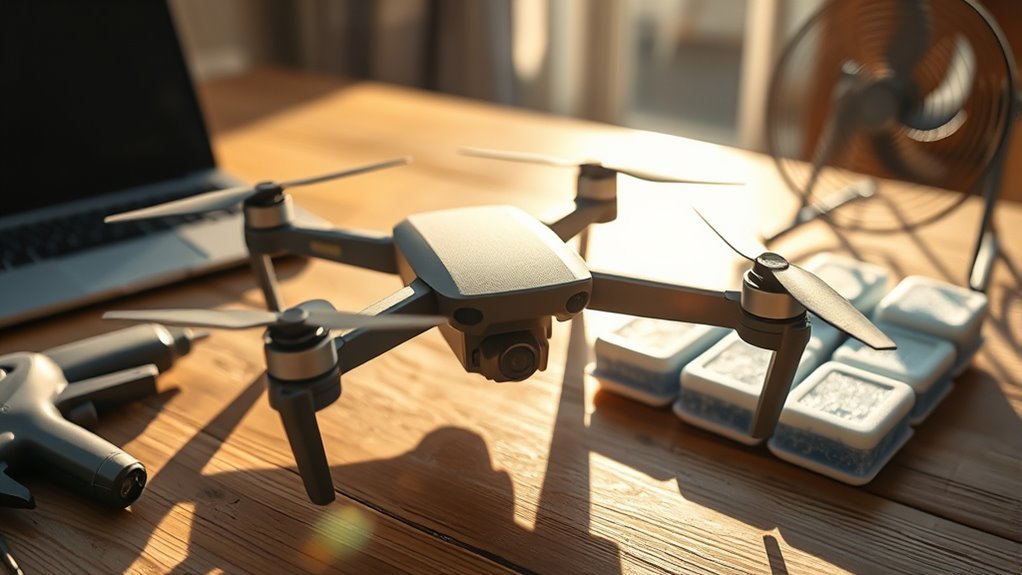 prevent drone overheating safely