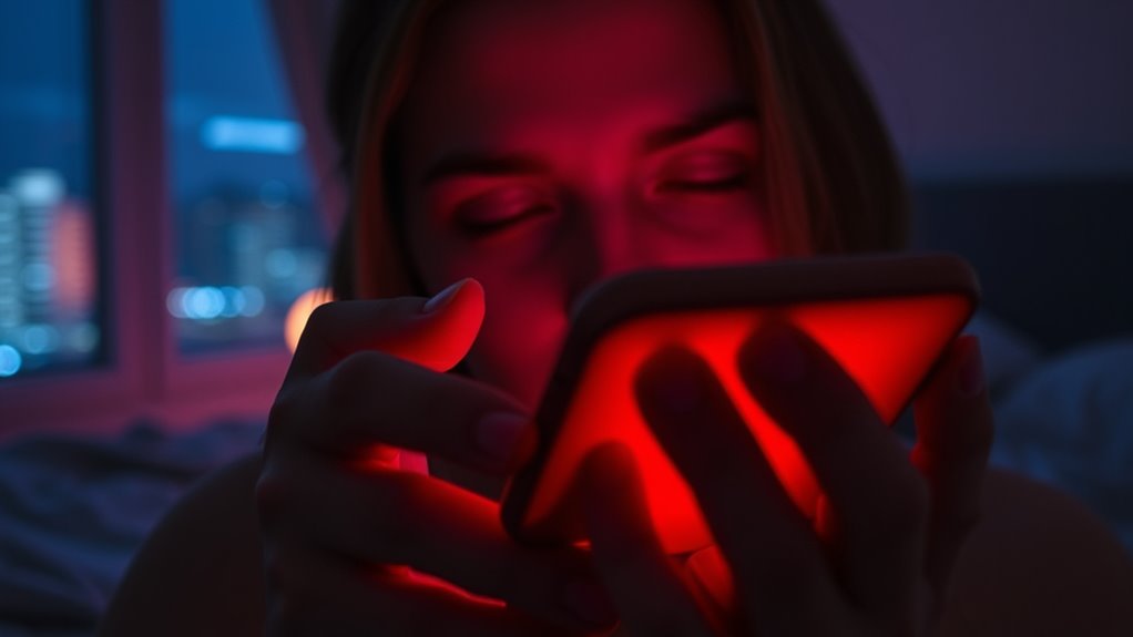 red light reduces eye strain