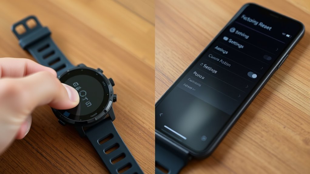 reset options for garmin