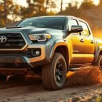 running 4wd toyota truck