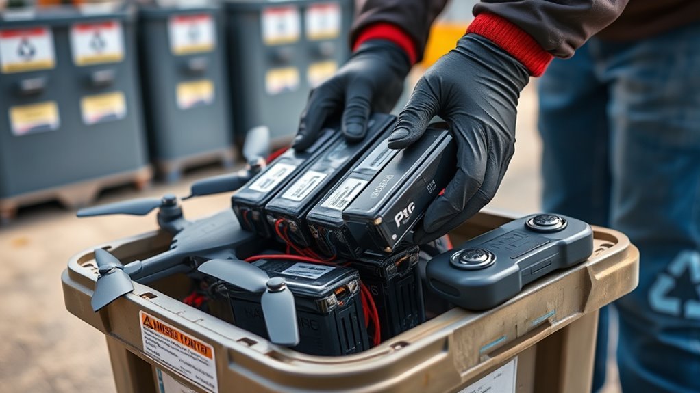 safe drone battery disposal