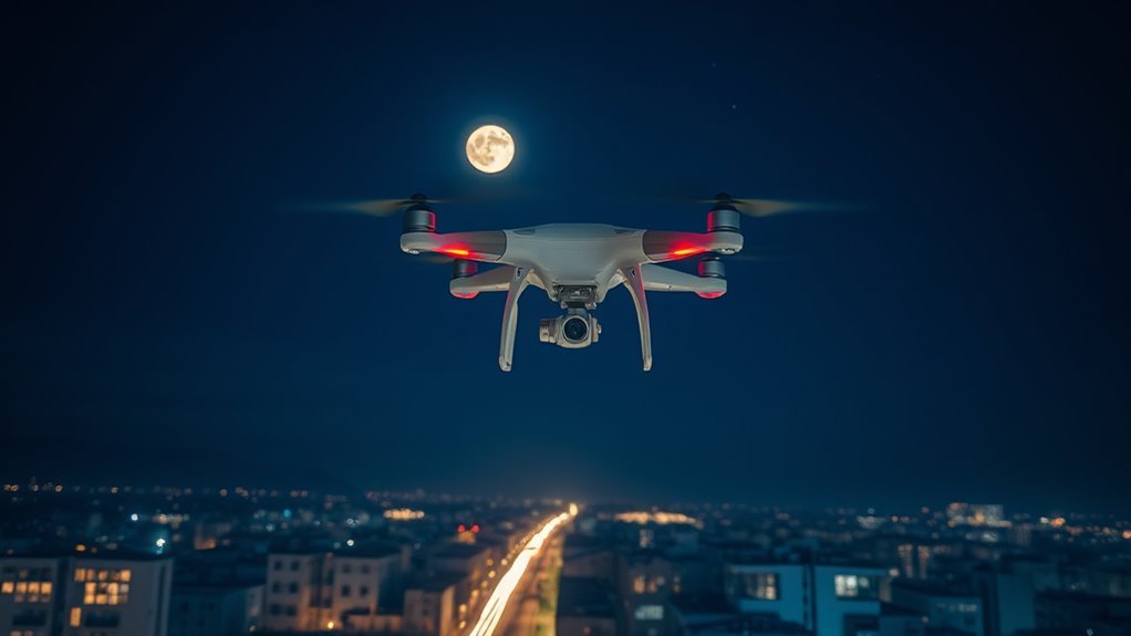 safe night drone photography