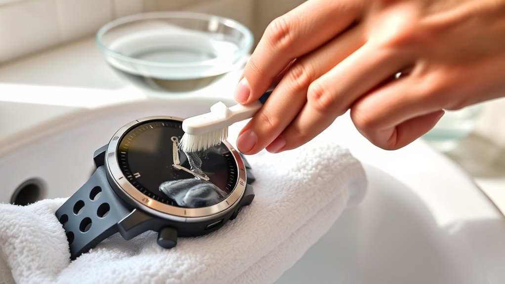 safely clean garmin watch