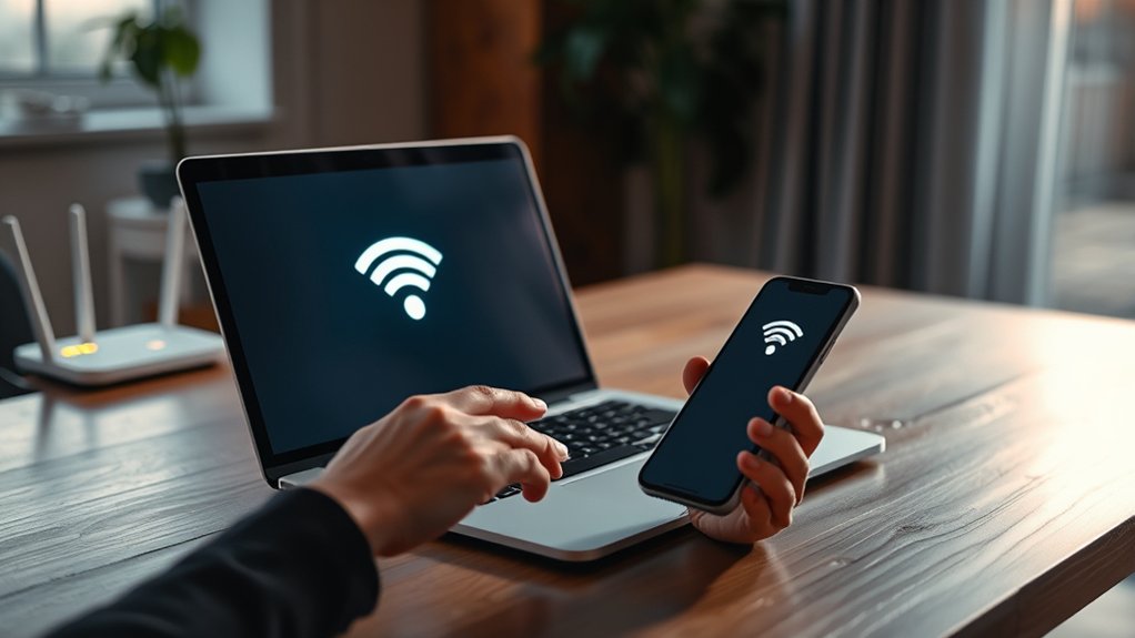 share wi fi via laptop