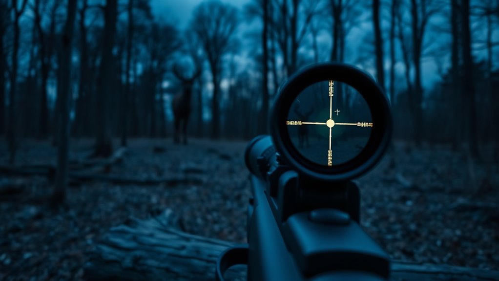 simple illuminated contrasting reticle