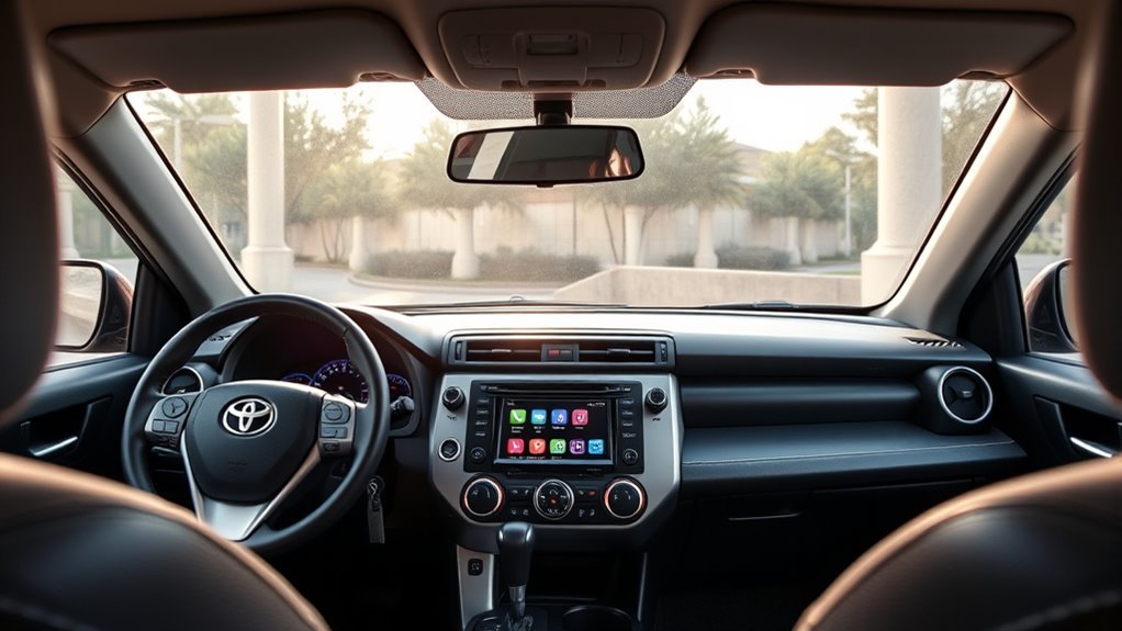 Sony double-DIN Apple CarPlay head unit installed in a 2012 Toyota RAV4 dashboard