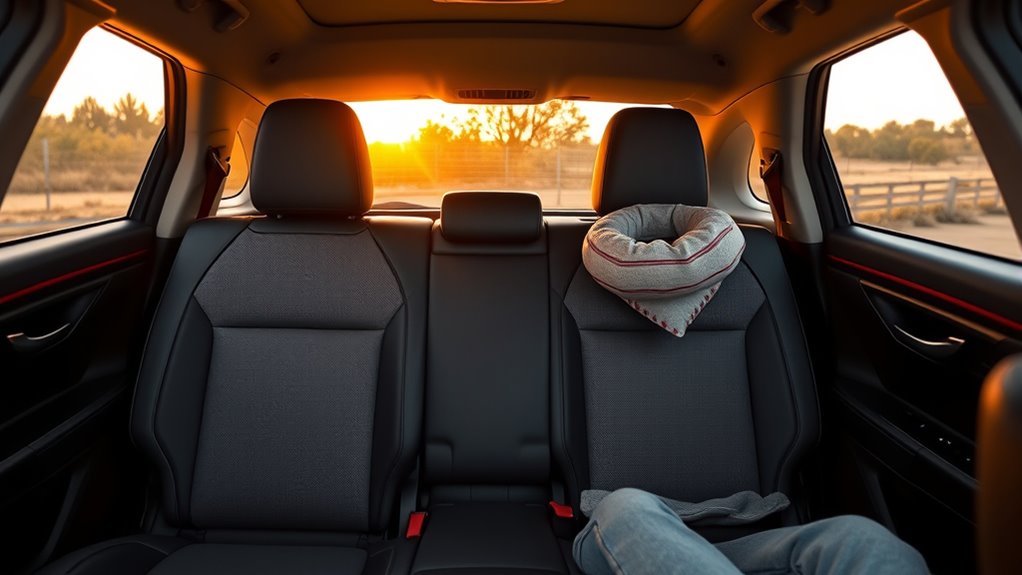 spacious and comfortable backseats