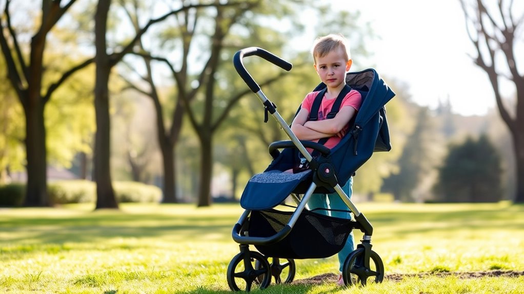 stroller height limit exceeded