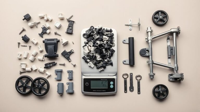 stroller materials plastic metal