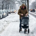 stroller use in snow