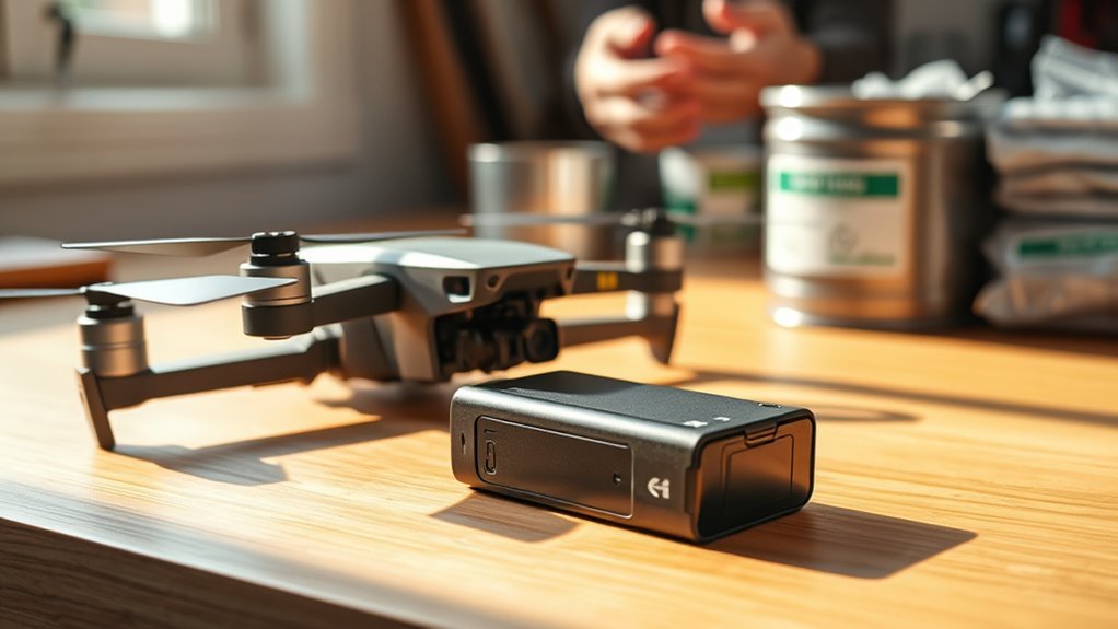 swollen battery poses danger