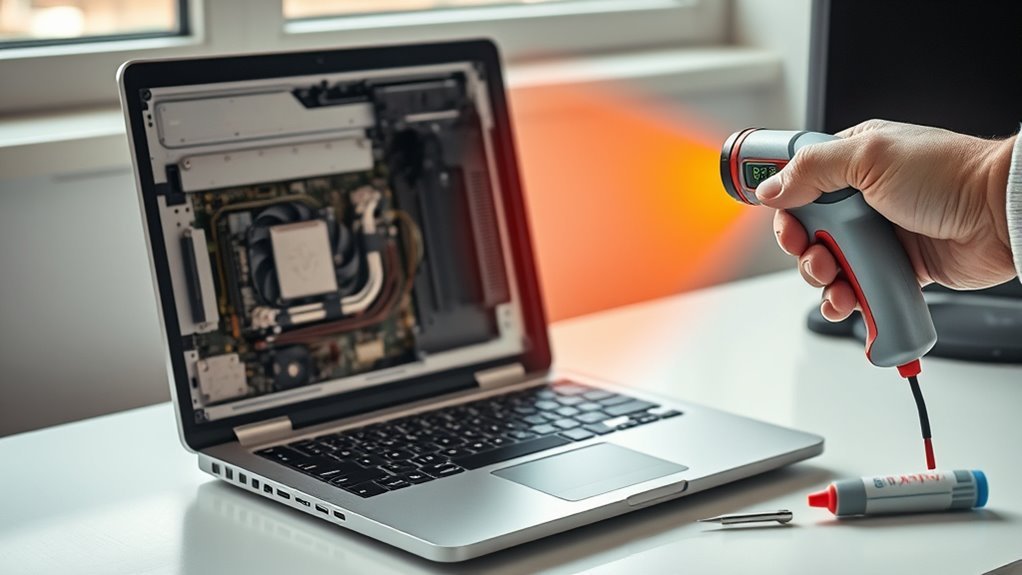 testing laptop internal temperature