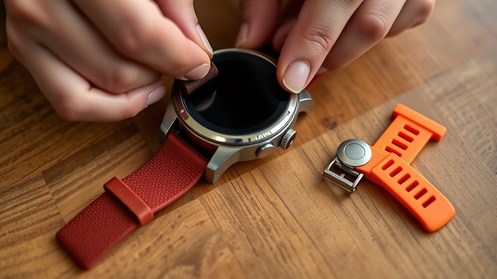 tool free customizable watch bands